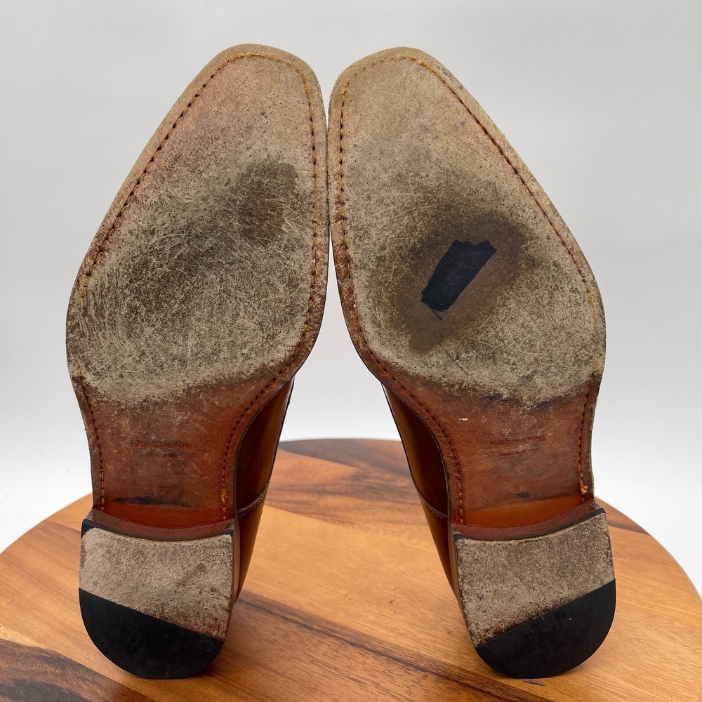 Magnanni Marco Mens 9 Monk Strap Cuero Loafer Dress Shoes Brown Leather 13276 - Picture 8 of 11